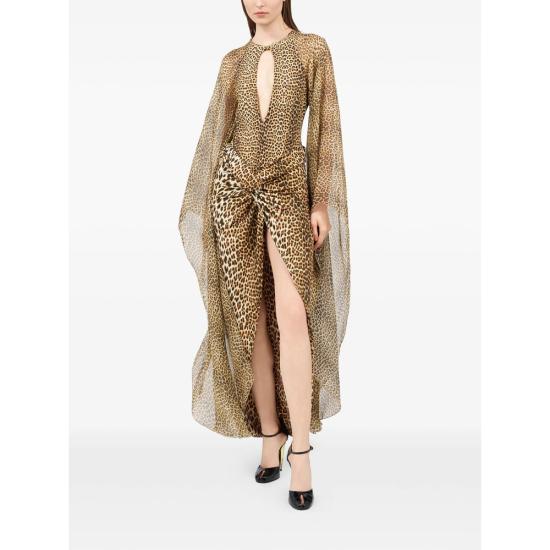 26SS 로베르토 카발리 원피스 수영복 WQW003 HVR31 03596 NEUTRALS BLACK - ROBERTO CAVALLI