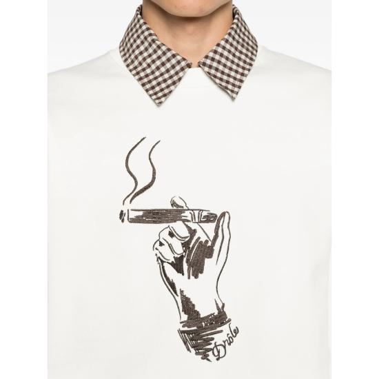 26SS 드롤드무슈 스웨터 K SW204 CO127 OFFWH WHITE - DROLE DE MONSIEUR