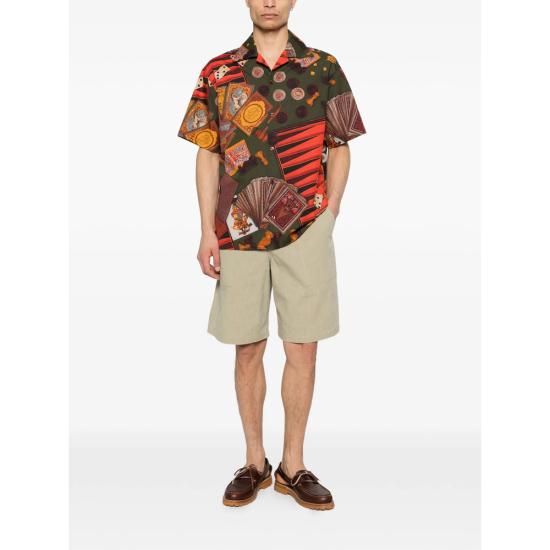 26SS 드롤드무슈 셔츠 K SH228 CO275 MULTI GREEN ORANGE - DROLE DE MONSIEUR