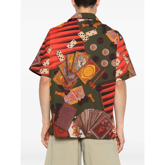 26SS 드롤드무슈 셔츠 K SH228 CO275 MULTI GREEN ORANGE - DROLE DE MONSIEUR