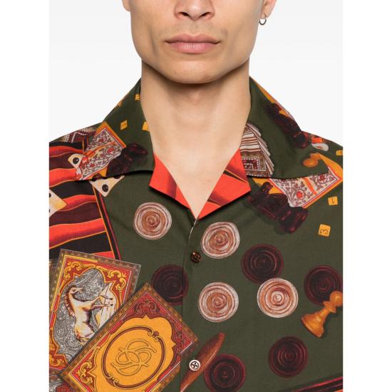 26SS 드롤드무슈 셔츠 K SH228 CO275 MULTI GREEN ORANGE - DROLE DE MONSIEUR