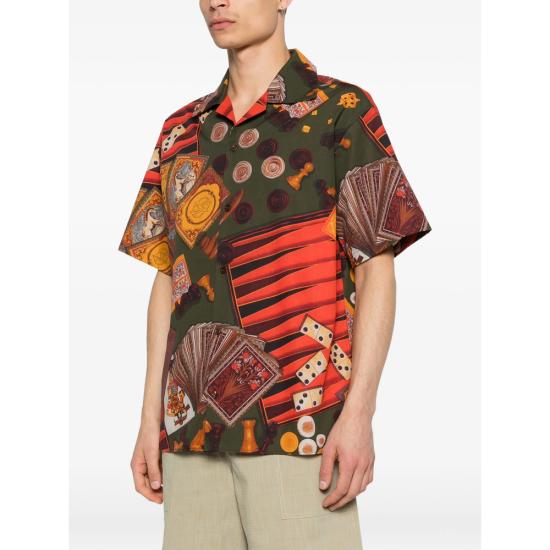 26SS 드롤드무슈 셔츠 K SH228 CO275 MULTI GREEN ORANGE - DROLE DE MONSIEUR