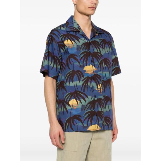 26SS 드롤드무슈 셔츠 K SH228 CO280 NAVY BLUE BROWN - DROLE DE MONSIEUR