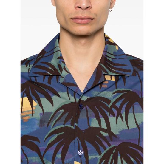 26SS 드롤드무슈 셔츠 K SH228 CO280 NAVY BLUE BROWN - DROLE DE MONSIEUR