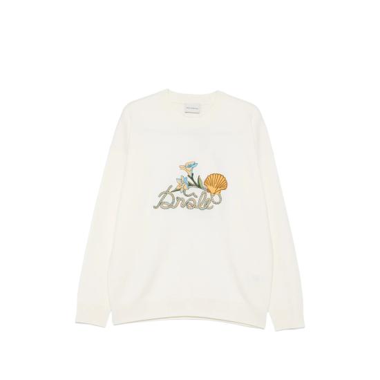 26SS 드롤드무슈 니트웨어 K PO214 WO007 OFFWH WHITE