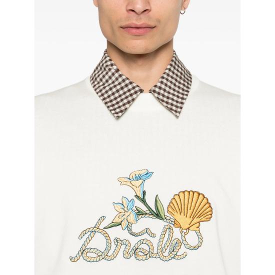 26SS 드롤드무슈 니트웨어 K PO214 WO007 OFFWH WHITE - DROLE DE MONSIEUR