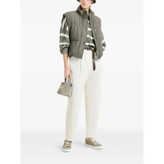 26SS 브루넬로 쿠치넬리 테이퍼드 팬츠 MH126P9148 C579 NEUTRALS - BRUNELLO CUCINELLI