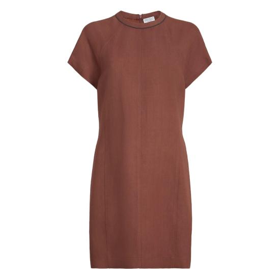 26SS 브루넬로 쿠치넬리 미디 원피스 MH126AFR72 C4182 ORANGE