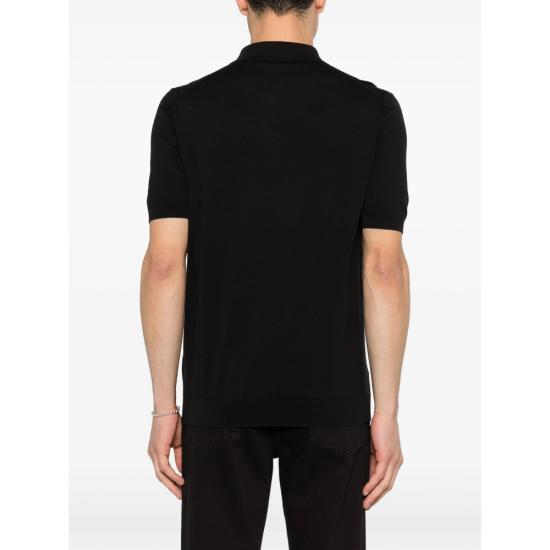 26SS 페델리 폴로 티셔츠 MU0D5910 36 BLACK - FEDELI