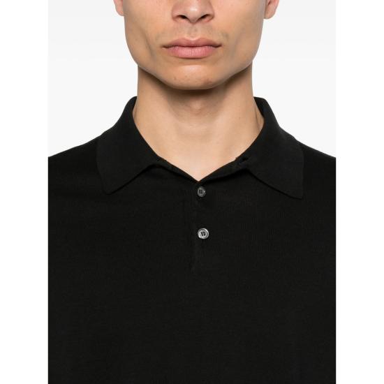 26SS 페델리 폴로 티셔츠 MU0D5910 36 BLACK - FEDELI