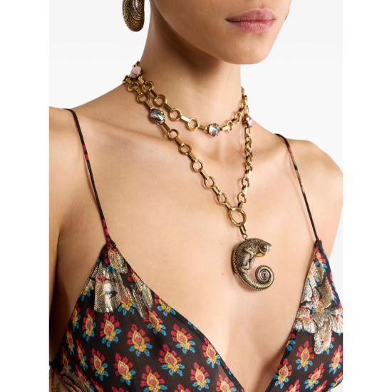 26SS 에트로 목걸이/팬던트 AM061 WF5C0058 G7611 GOLD GREY - ETRO