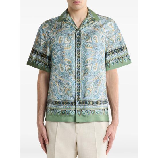 26SS 에트로 셔츠 99SP1N8 MRIC0013 X0890 BLUE GREEN - ETRO