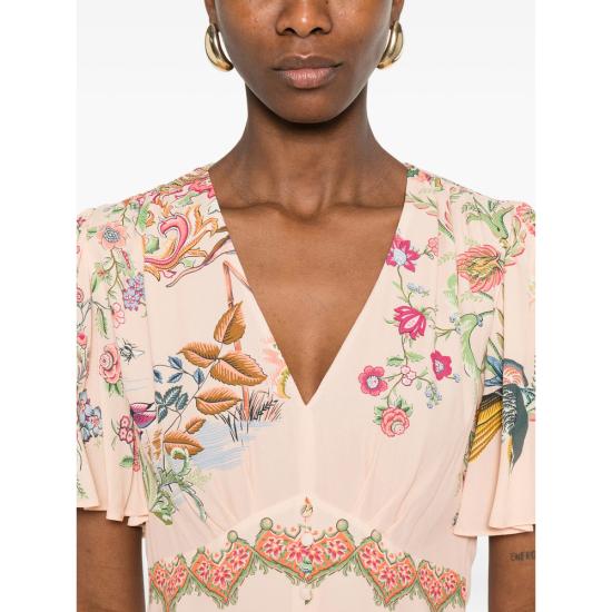 26SS 에트로 롱 원피스 99SP4J9 WRHA0560 X0872 PINK - ETRO