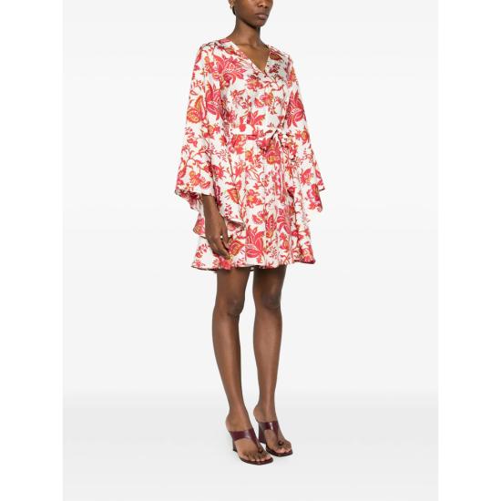 26SS 에트로 숏 원피스 AKH15 WRHA0523 X0808 WHITE RED - ETRO