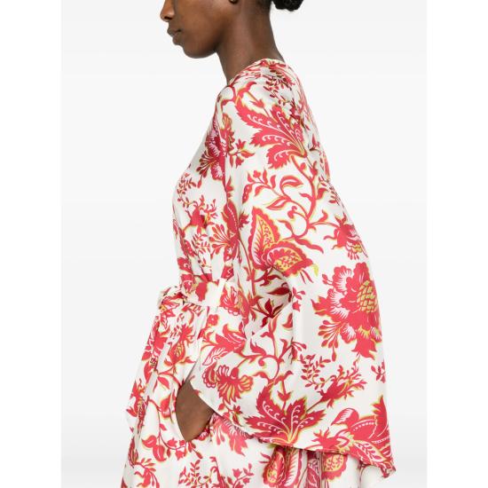 26SS 에트로 숏 원피스 AKH15 WRHA0523 X0808 WHITE RED - ETRO