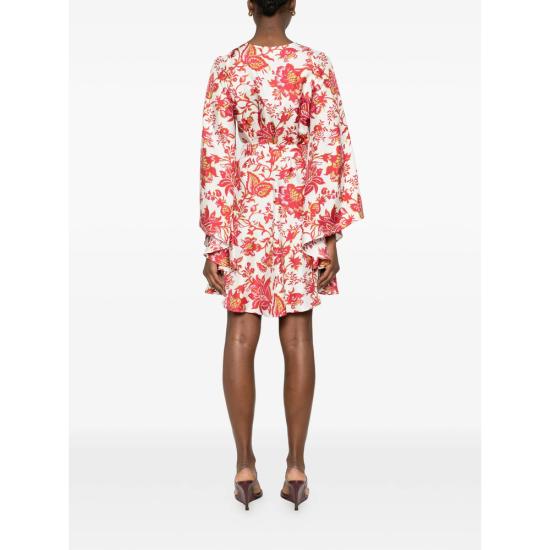 26SS 에트로 숏 원피스 AKH15 WRHA0523 X0808 WHITE RED - ETRO