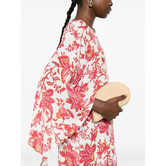 26SS 에트로 비치웨어 AKI00 WRPA0025 X0808 PINK WHITE - ETRO