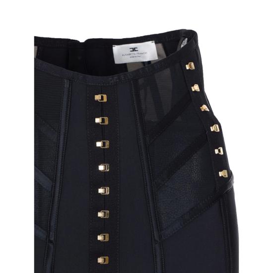 26SS 엘리자베타프랜치 스커트 GO17962E2 110 BLACK - ELISABETTA FRANCHI