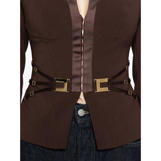 26SS 엘리자베타프랜치 자켓 GI20261E2 644 BROWN - ELISABETTA FRANCHI