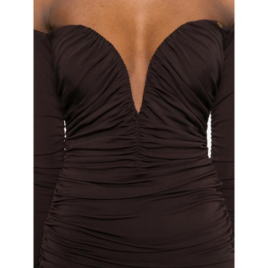 26SS 엘리자베타프랜치 원피스 AB88062E2 EV9 BROWN - ELISABETTA FRANCHI