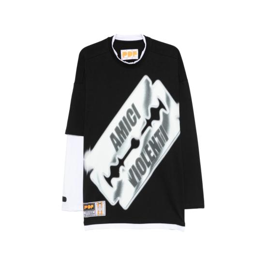 26SS 피디에프 스웨터 DFM54039 TJ101 BLADE BLACK WHITE