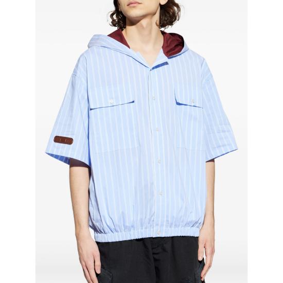 26SS 피디에프 셔츠 DFM06003 TS060 AZBRD BLUE WHITE - PDF