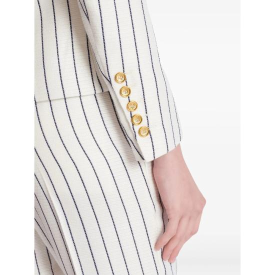 26SS 발망 수트 자켓 GF1SM340 VI61 GPP WHITE BLACK - BALMAIN