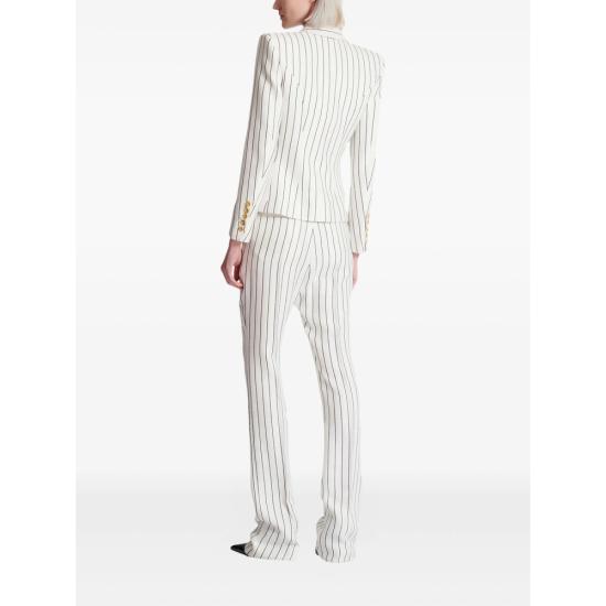 26SS 발망 수트 자켓 GF1SM340 VI61 GPP WHITE BLACK - BALMAIN