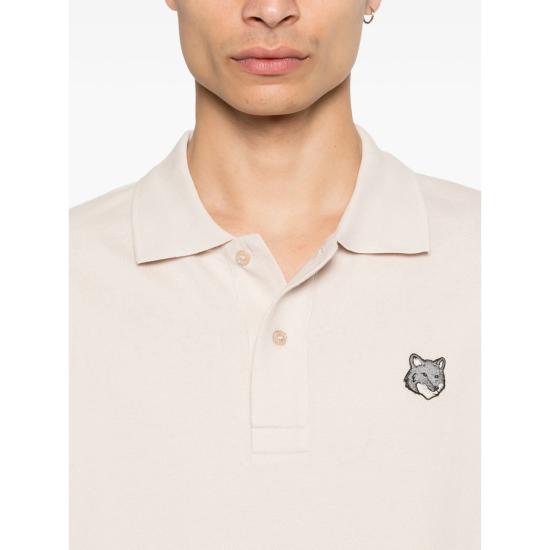 26SS 메종키츠네 폭스 헤드 컴포트 폴로 티셔츠 PM00210KP0001 LILAC NEUTRALS - MAISON KITSUNE