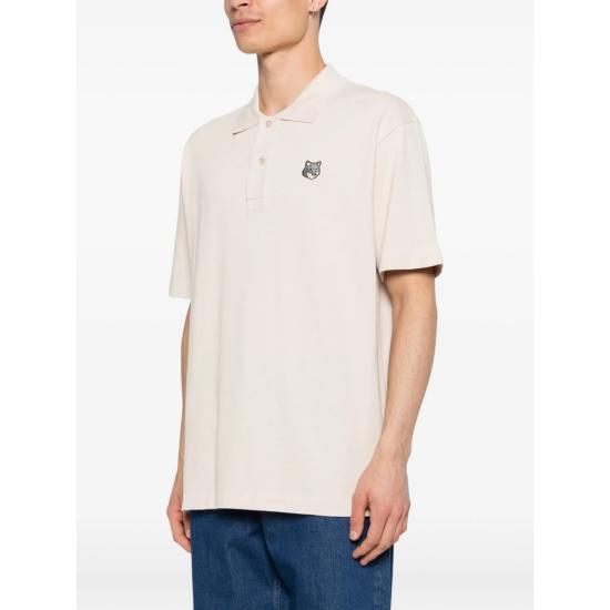 26SS 메종키츠네 폭스 헤드 컴포트 폴로 티셔츠 PM00210KP0001 LILAC NEUTRALS - MAISON KITSUNE