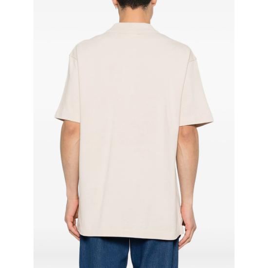 26SS 메종키츠네 폭스 헤드 컴포트 폴로 티셔츠 PM00210KP0001 LILAC NEUTRALS - MAISON KITSUNE