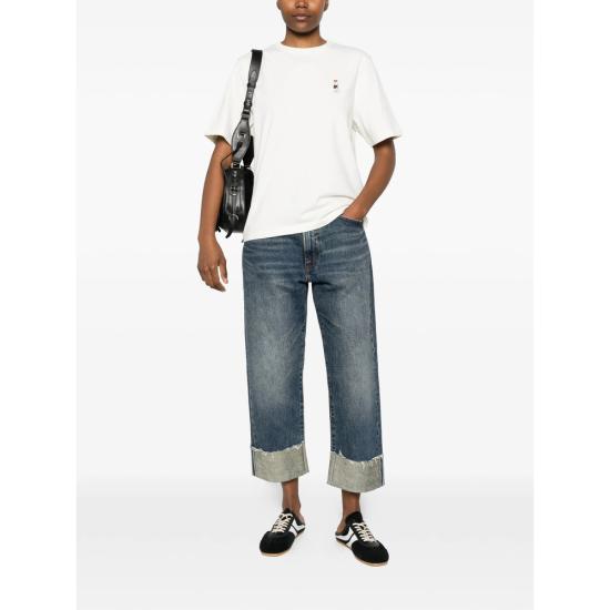 26SS 메종키츠네 드레스드 폭스 컴포트 티셔츠 QW00114KJ0119 DOVE NEUTRALS - MAISON KITSUNE