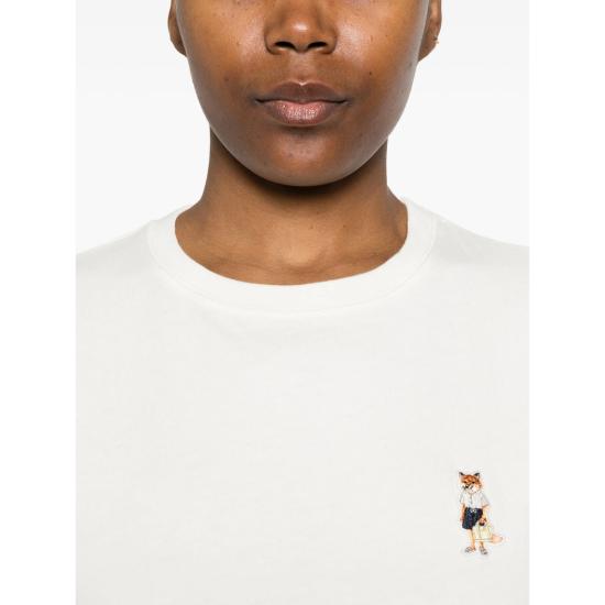 26SS 메종키츠네 드레스드 폭스 컴포트 티셔츠 QW00114KJ0119 DOVE NEUTRALS - MAISON KITSUNE