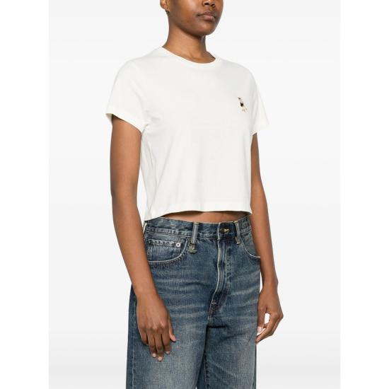 26SS 메종키츠네 드레스드 폭스 베이비 티셔츠 QW00113KJ7026 DOVE NEUTRALS - MAISON KITSUNE