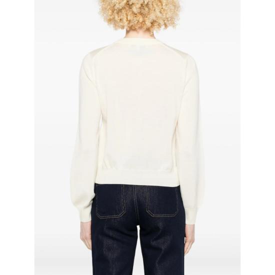 26SS 메종키츠네 베이비 폭스 메리노 레귤러 가디건 PW00502KT1181 PUECR NEUTRALS - MAISON KITSUNE