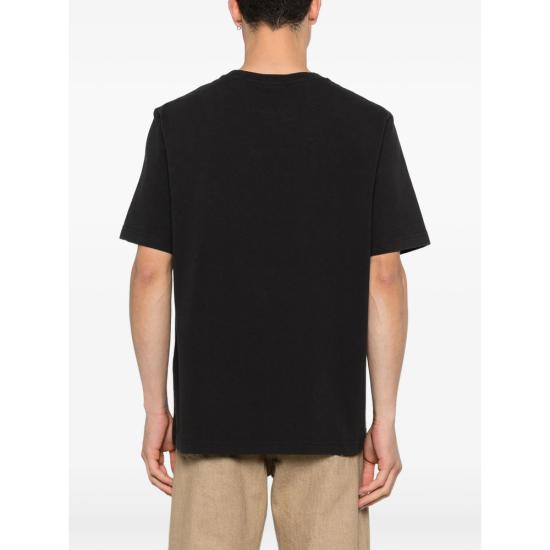 26SS 메종키츠네 더블 폭스 헤드 컴포트 티셔츠 OM011CFKJ7025 ANTHR BLACK - MAISON KITSUNE