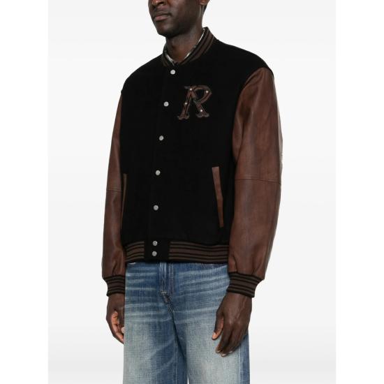 26SS 리프레젠트 봄버 자켓 MLM100543 01 BLACK BLACK BROWN - REPRESENT