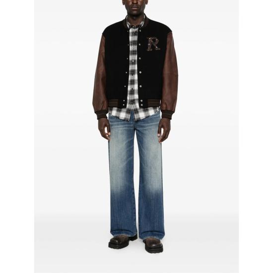 26SS 리프레젠트 봄버 자켓 MLM100543 01 BLACK BLACK BROWN - REPRESENT