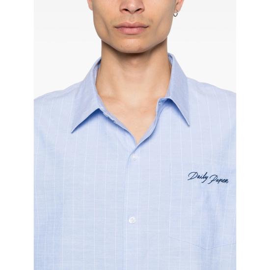 26SS 데일리 페이퍼 셔츠 2610036 SCRIPT BLUE BLUE WHITE - DAILY PAPER