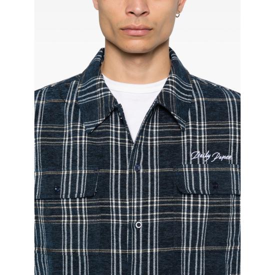 26SS 데일리 페이퍼 셔츠 2610026 CHENILLE BBLUE BLUE WHITE - DAILY PAPER