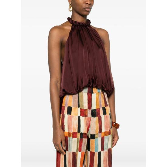 26SS 짐머만 민소매 티셔츠 8795TS261 WINE RED - ZIMMERMANN