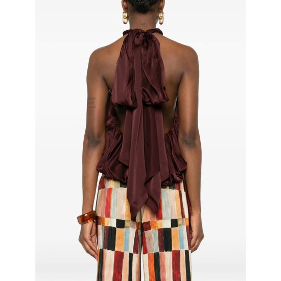 26SS 짐머만 민소매 티셔츠 8795TS261 WINE RED - ZIMMERMANN