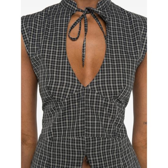 26SS 기마구아스 블라우스 COCO BLACK BLACK WHITE - GIMAGUAS