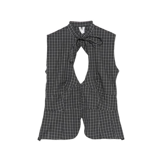 26SS 기마구아스 블라우스 COCO BLACK BLACK WHITE