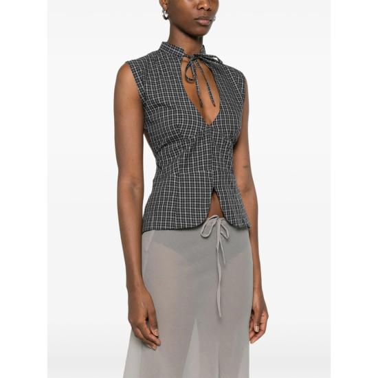 26SS 기마구아스 블라우스 COCO BLACK BLACK WHITE - GIMAGUAS