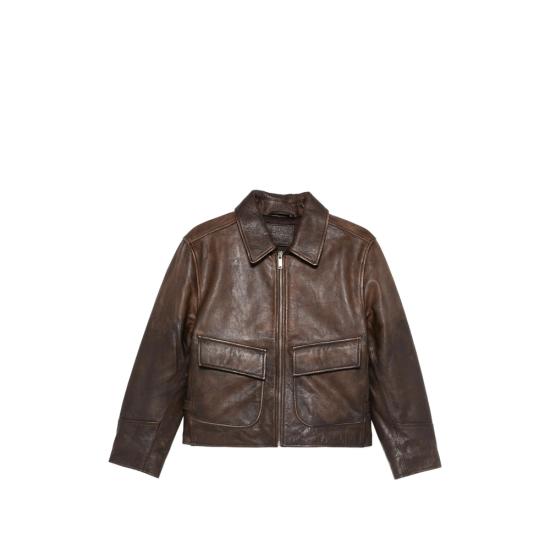 26SS 기마구아스 가죽 자켓 CLAUDIA BROWN