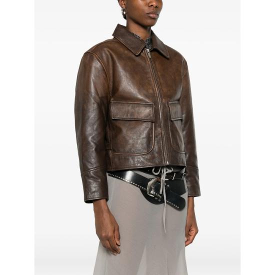 26SS 기마구아스 가죽 자켓 CLAUDIA BROWN - GIMAGUAS