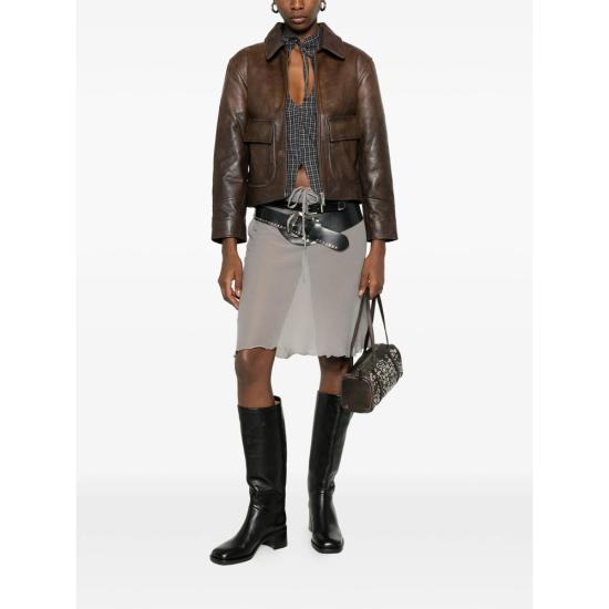 26SS 기마구아스 가죽 자켓 CLAUDIA BROWN - GIMAGUAS