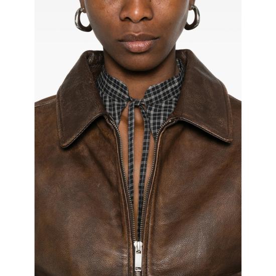 26SS 기마구아스 가죽 자켓 CLAUDIA BROWN - GIMAGUAS