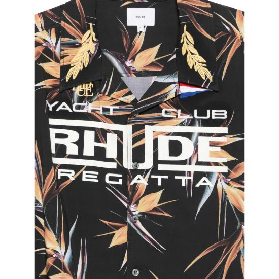 26SS 루드 반팔 셔츠 RHPS26SR03071 6018 BLACK ORANGE - RHUDE